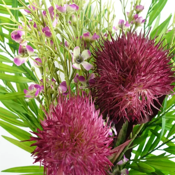 70cm Globe Thistle Purple Ball Artificial Flower Stem - Image 5