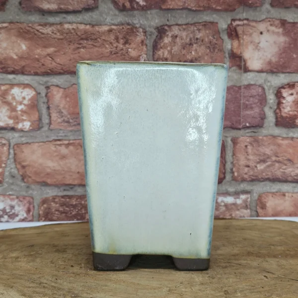 11cm Glazed Bonsai Pot | Cascade | 11cm x 15cm | Cream