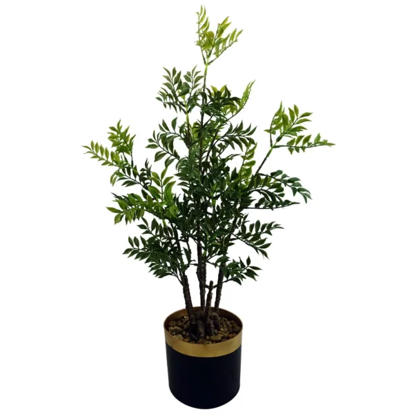 Leaf Design 60cm Artificial Nandina Bonsai Ficus Tree