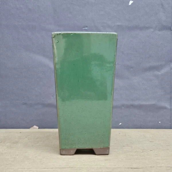 9cm Glazed Bonsai Pot | Cascade | 9cm x 17cm | Sea Green